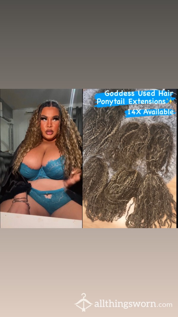 Used Goddess Hair Extensions 💇🏼‍♀️💙 X14 Available