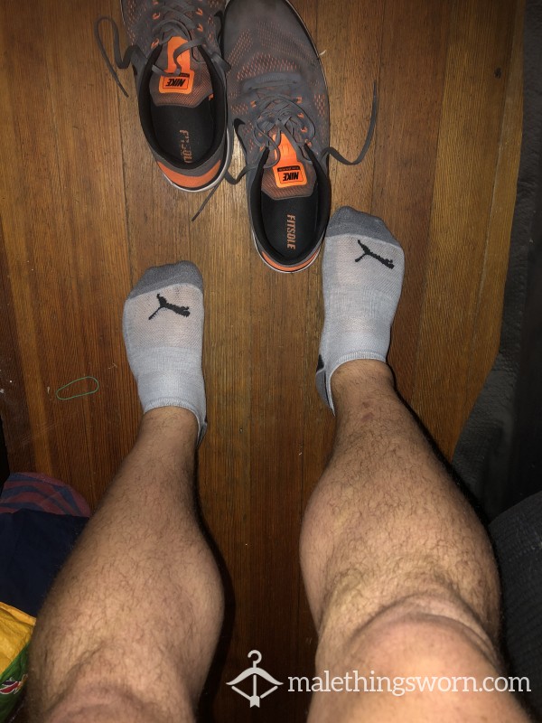 Used Gray Gym Socks