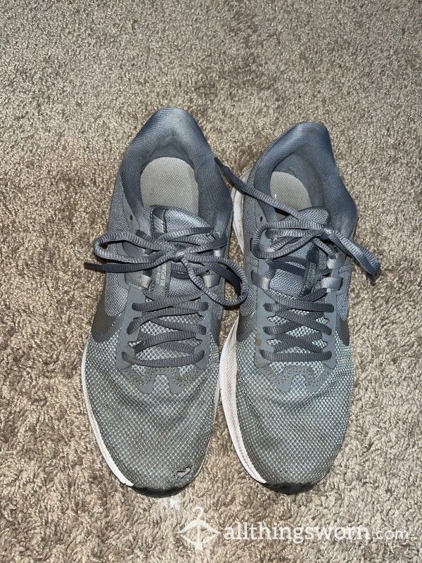 Used Gray Work Shoes