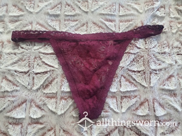 Used Lace Thong