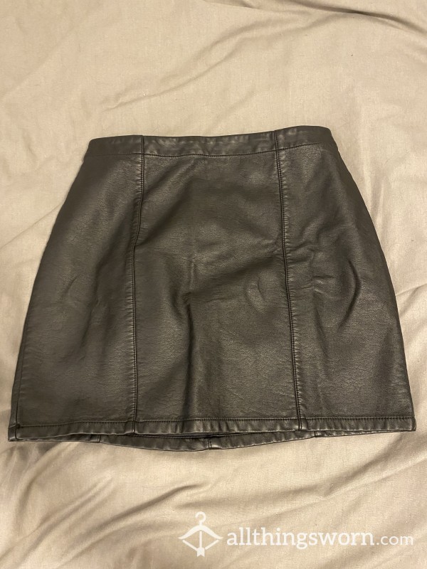 Used Leather Skirt