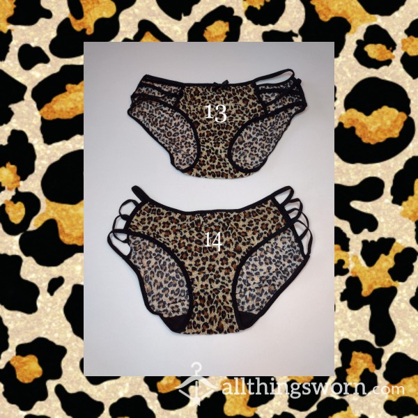 Used Leopard Print Bungee Panties