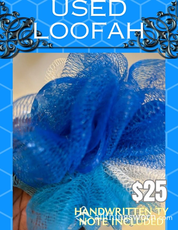 Used Loofah W/ Handwritten Thank You Note