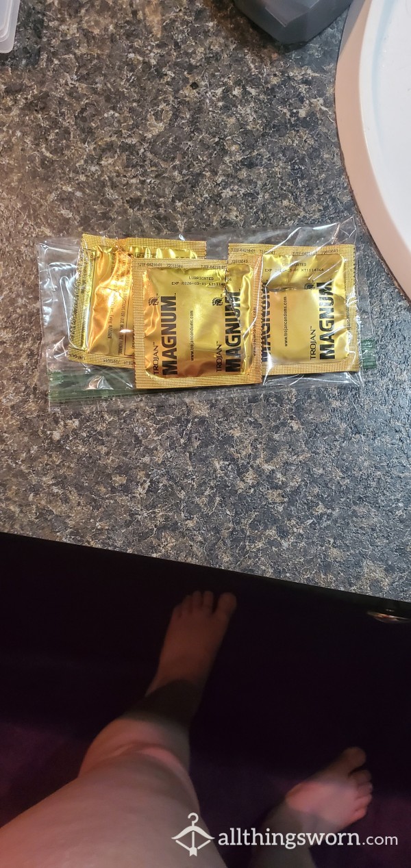 Used Magnum Condoms