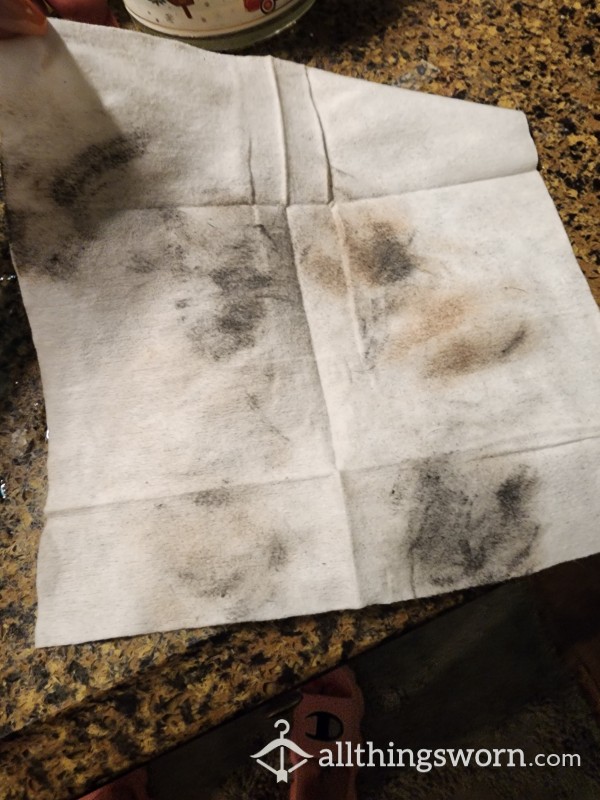 Used Makeup Remover Wipes