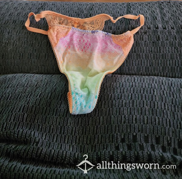 Used Multi Color Thong