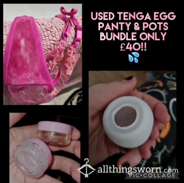 😈 Used Panty , 2 Pots & A Tenga Egg Bundle! 😈