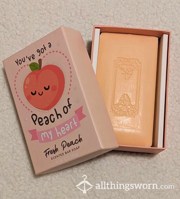 Used Peach Body Soap