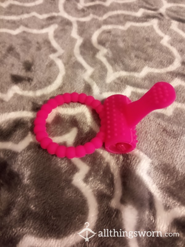 Used Pink Vibrating Cock Ring