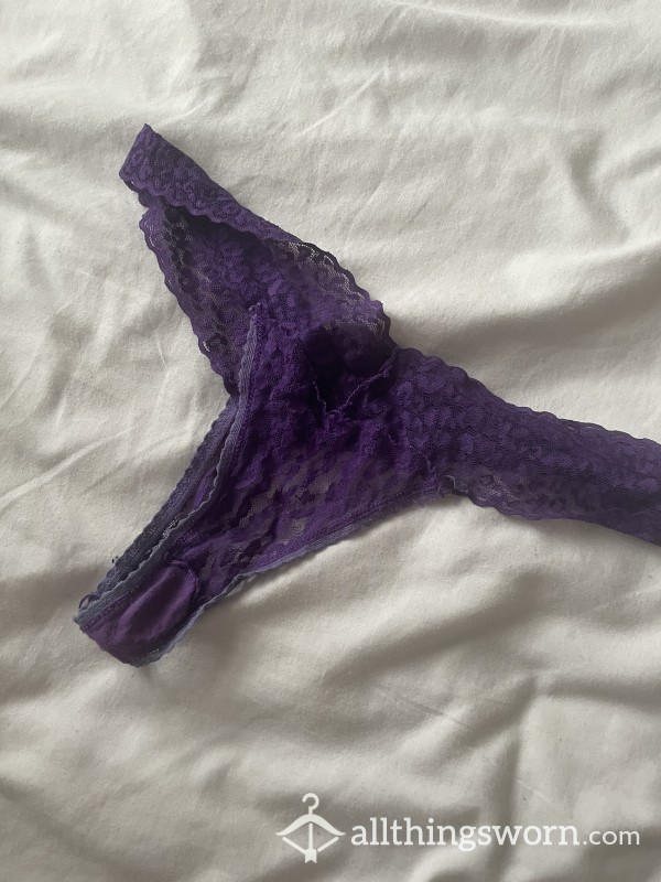 Used Purple Thong