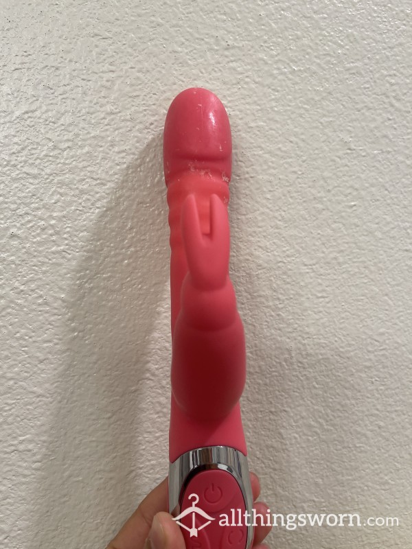 Used Rabbit Vibrator// Dried Cum, Worn And Used For 3 Years