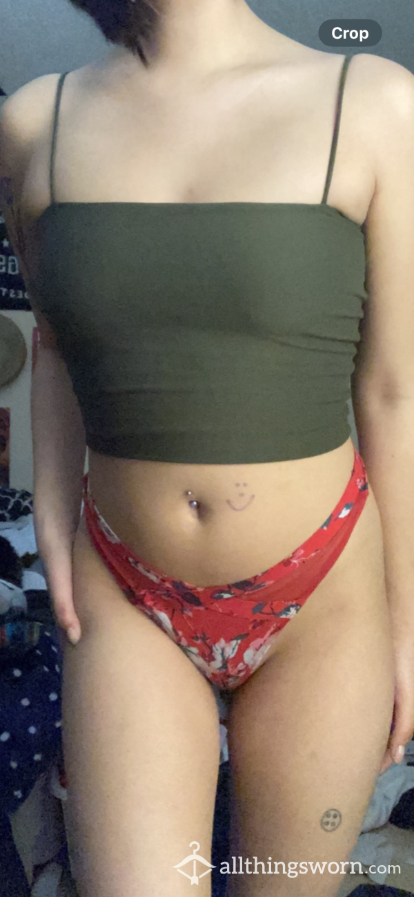 Used Red Thong