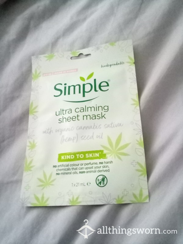 Used Sheet Face Mask