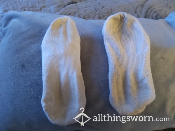 Used Stained And Stinky Socks, Well Worn And Covered In Scent