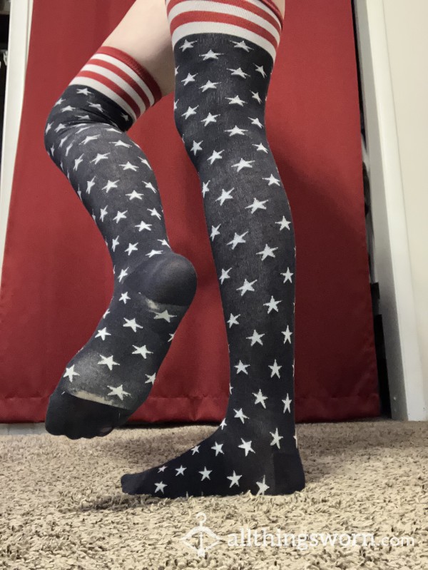 Used Thigh Highs - Stars And Stripes