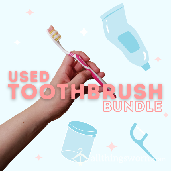 Used Toothbrush Bundle 🦷 Spit Vial & Floss Picks 💦