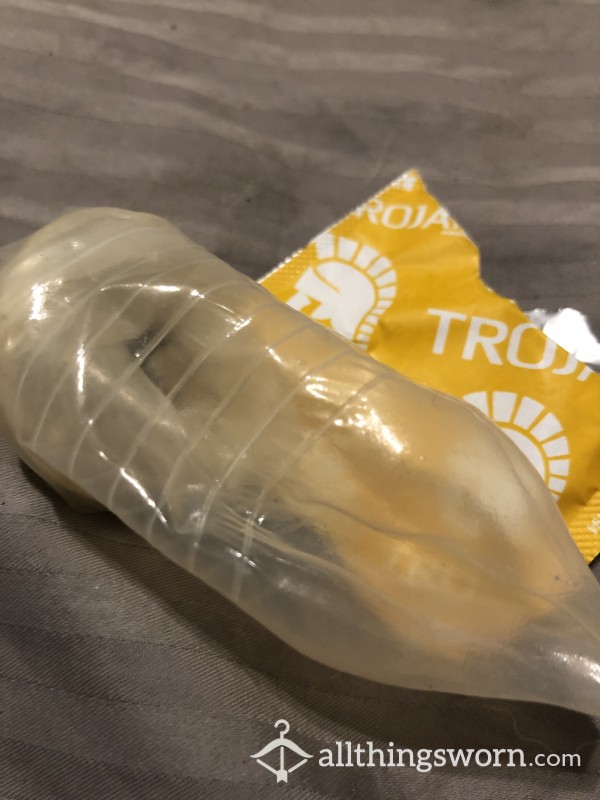 Used Trojan Condom