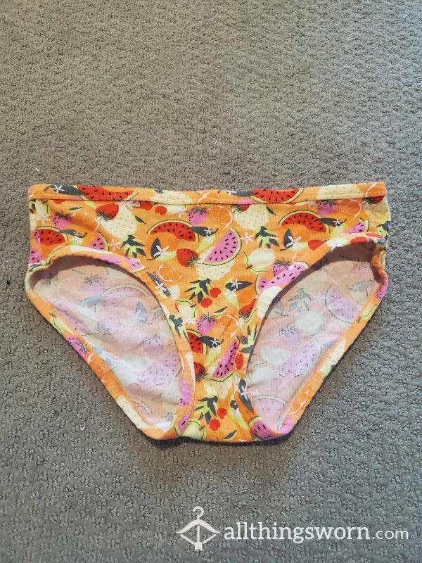 Used Tropical Fruits Panties 🍊