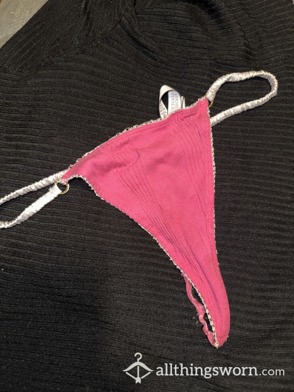 Used Victorias Secret Pink Cotton Thong