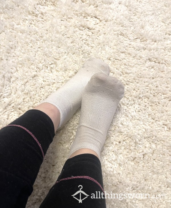 Used White Socks | Size 37 | 72 Hours | Dirty | Wet