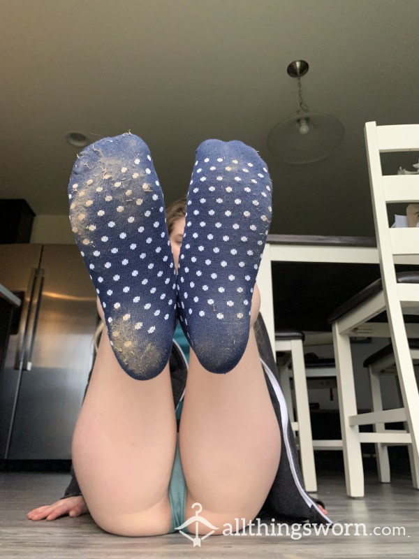 *Free Feet Picture With Purchase* My Polka Dot Workout Socks