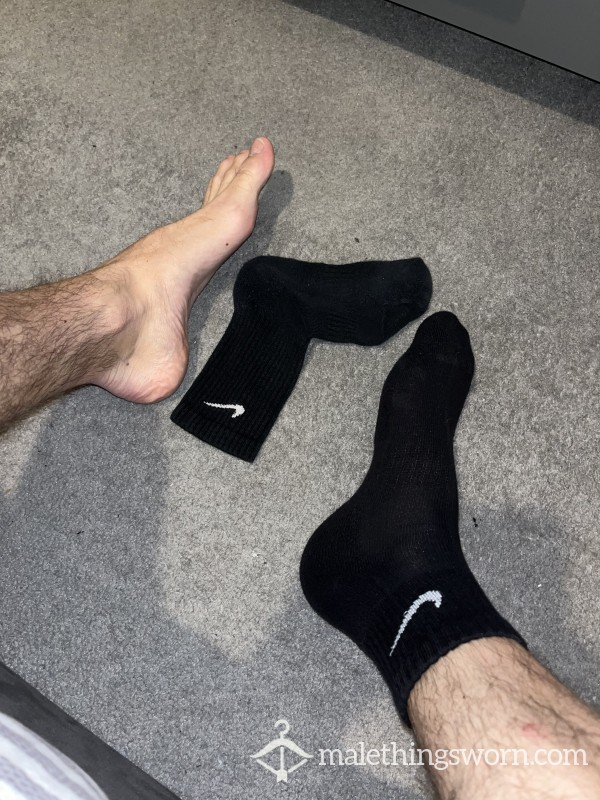 Used/worn Black Nike Work/gym Socks
