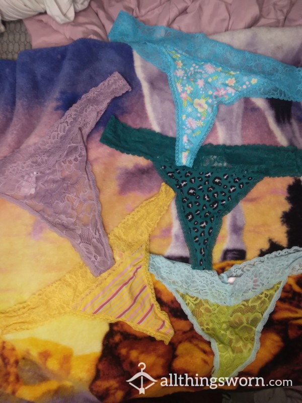 CHOOSE YOUR THONG! 🌱 1 PAIR FOR 22$ OR GET ALL 5 FOR 110$📣🔥 SATIN & LACE THONGS[ALL OF THONGS HAVE COTTON GUSSET]💛 COMES WITH: 24HR WEAR & ADD-ON'S ARE AVAILABLE💕