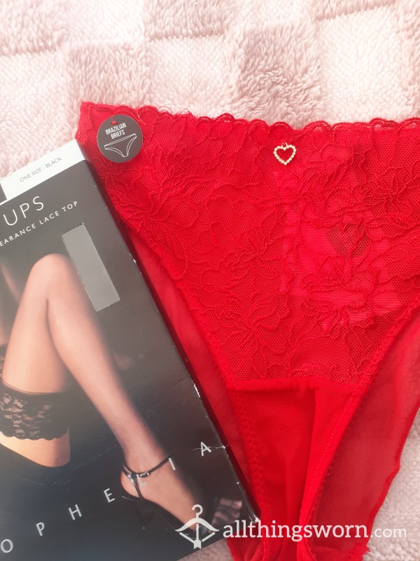Valentine's  Hearts Panties And Hold Ups
