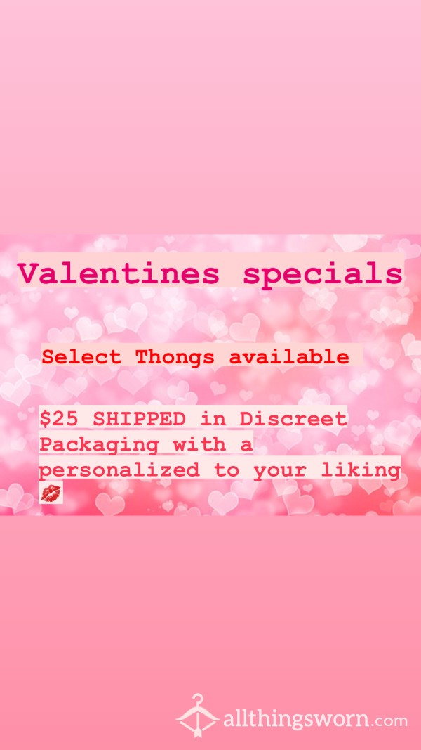 Valentines Thong Sale