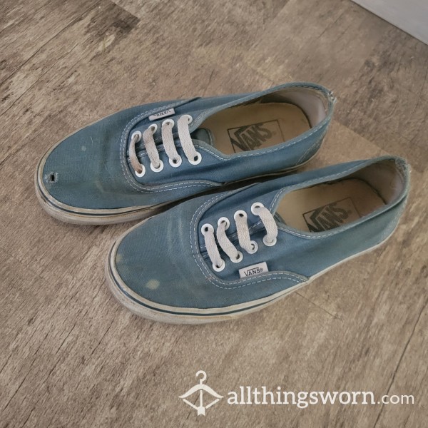 Vans Blue Worn Shoe