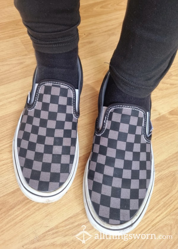 Vans Checked Slip Ons Available For Content