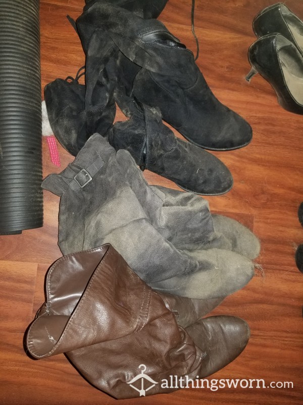 Variety Of Sweaty Boots