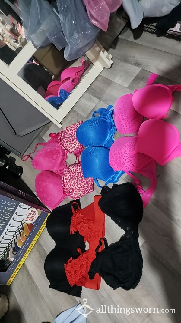 Various Worn Bras For Sale... Various Brands **extreme Sweater**