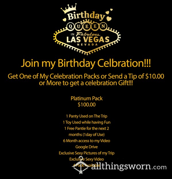 Vegas Birthday Celebration Platinum Pack