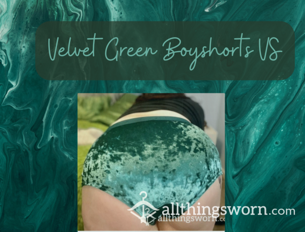 Velvet Green Victoria Secret Boy Shorts 💚🤑