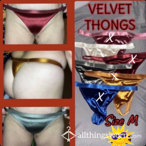 Velvet Thongs