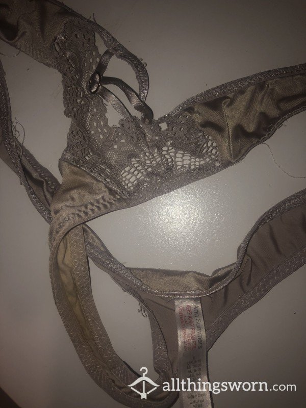 Very Old Grey Ann Summers Thong