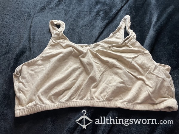 Very Old Nude Cotton Sports Bra
