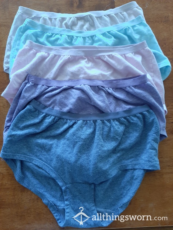VERY OLD, Very Worn-in Full Back Panties In Medium (size 6)
