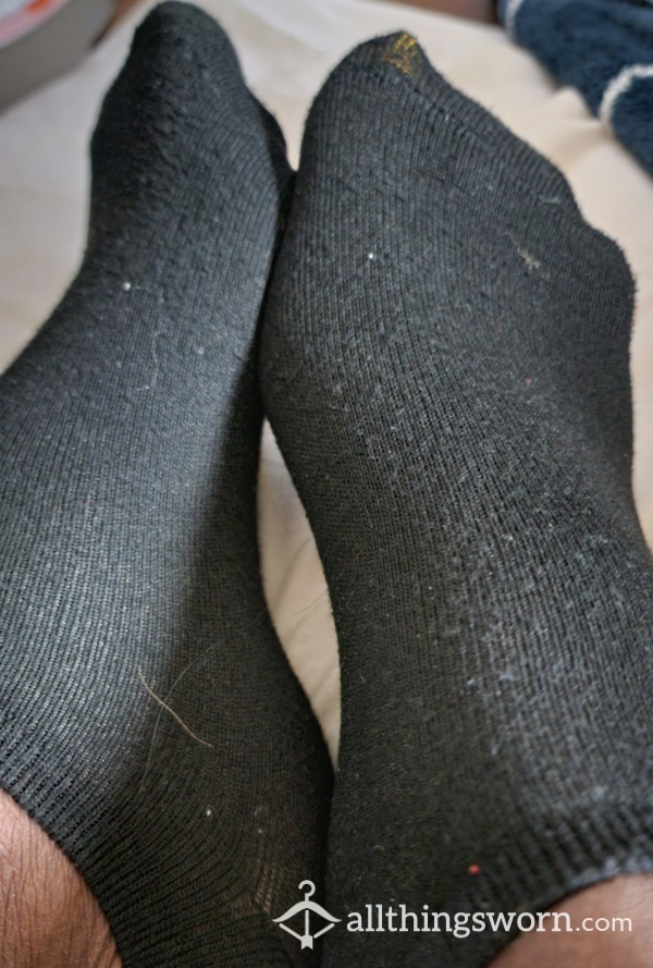 Very Stinky Black Ancle Socks Worn 2 Days