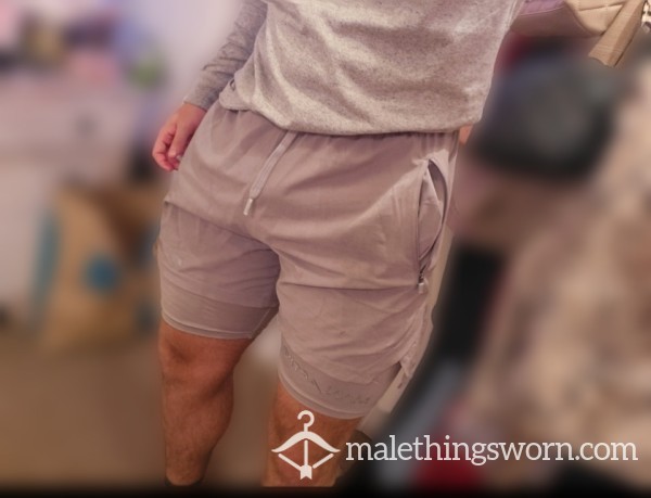 Very Smelly Gym Shorts With Compression Layer Fitted