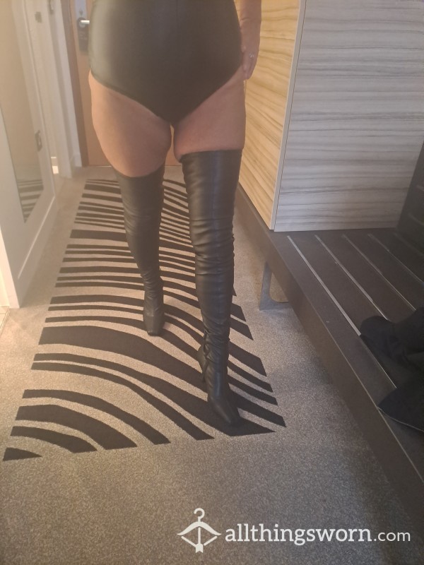 Very Thigh High Boots Really Sweaty