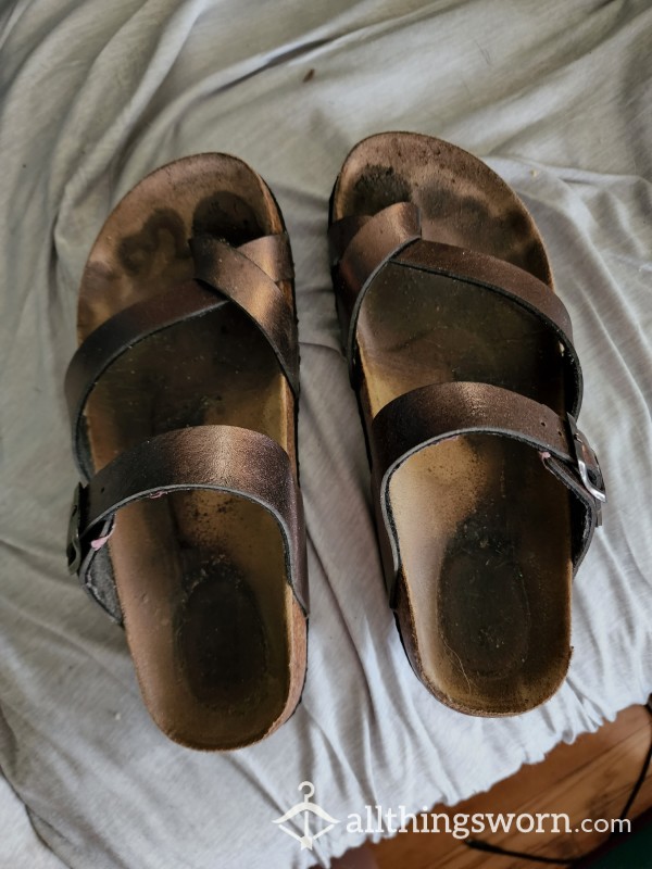 Very Used Birkenstock Style Shoes