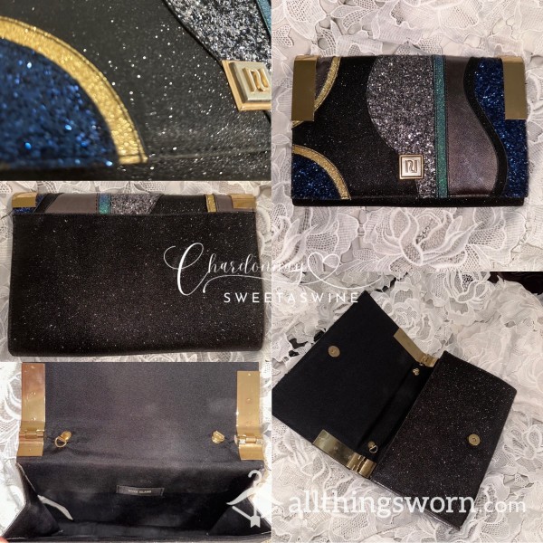 ✨Very Used River Island Sparkly Clutch Bag👝🖤✨