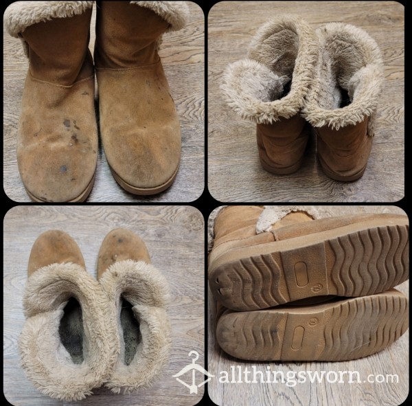 Very Used Slipper Boots