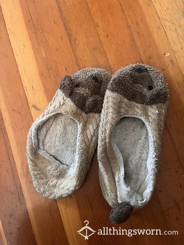 VERY USED Slipper / Worn TONS/cute And Small Just Like My Feet