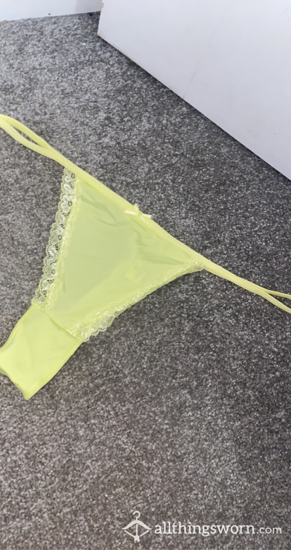 Very Well Used Sexy Yellow G String