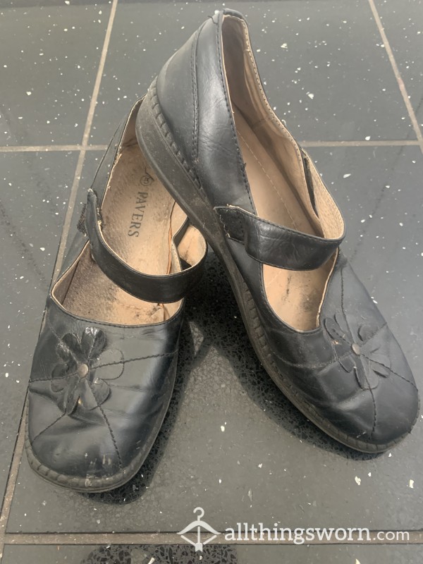 Very Well Used Smellly Old Work Shoes