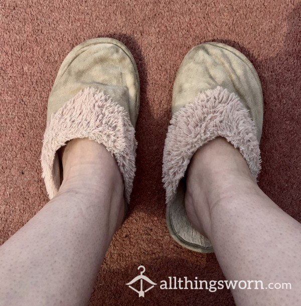 Very Well Worn Filthy Dirty Slippers