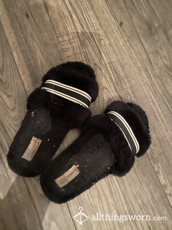 Very Well Worn Fluffy Slippers!